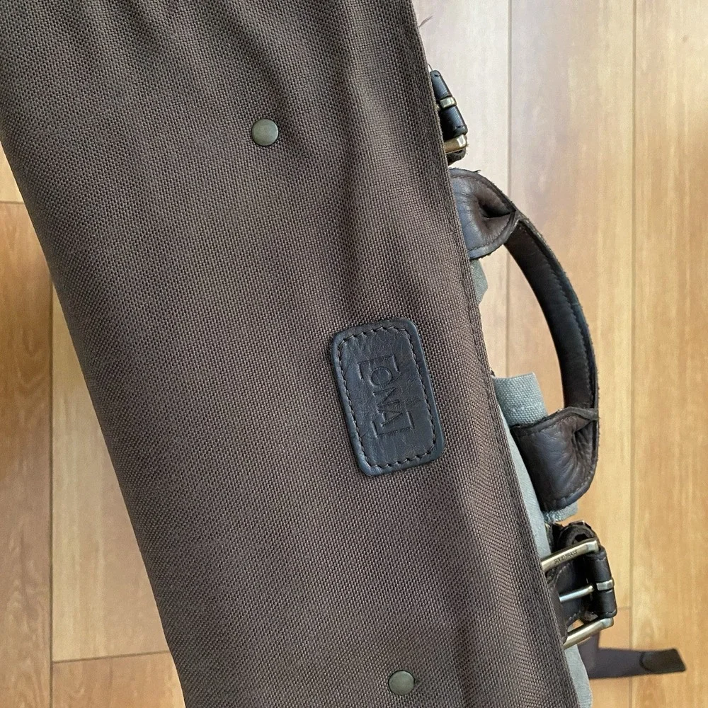 ONA Camps Bay Camera Backpack Smoke – Premium Leather & Waxed Canvas